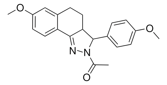 2-ACETYL-7-METHOXY-3-(4-METHOXYPHENYL)-3,3A,4,5-TETRAHYDRO-2H-BENZO(G)INDAZOLE AldrichCPR