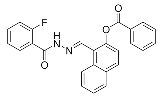 1-((2-(2-FLUOROBENZOYL)HYDRAZONO)METHYL)-2-NAPHTHYL BENZOATE AldrichCPR