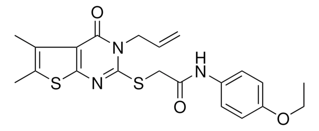 2-[(3-ALLYL-5,6-DIMETHYL-4-OXO-3,4-DIHYDROTHIENO[2,3-D]PYRIMIDIN-2-YL)SULFANYL]-N-(4-ETHOXYPHENYL)ACETAMIDE AldrichCPR