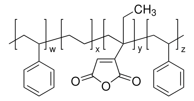 Polystyrene-block-poly(ethylene-ran-butylene)-block-polystyrene-graft-maleic anhydride melt index ~21&#160;g/10 min (230°C/5.0kg)