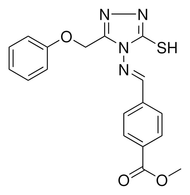 ME 4-(((3-MERCAPTO-5-(PHENOXYMETHYL)-4H-1,2,4-TRIAZOL-4-YL)IMINO)METHYL)BENZOATE AldrichCPR
