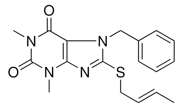 7-BENZYL-8-(2-BUTENYLTHIO)-1,3-DIMETHYL-3,7-DIHYDRO-1H-PURINE-2,6-DIONE AldrichCPR