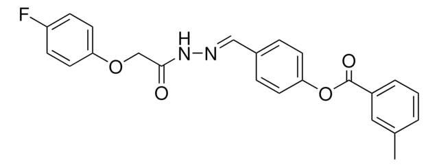4-(2-((4-FLUOROPHENOXY)ACETYL)CARBOHYDRAZONOYL)PHENYL 3-METHYLBENZOATE AldrichCPR