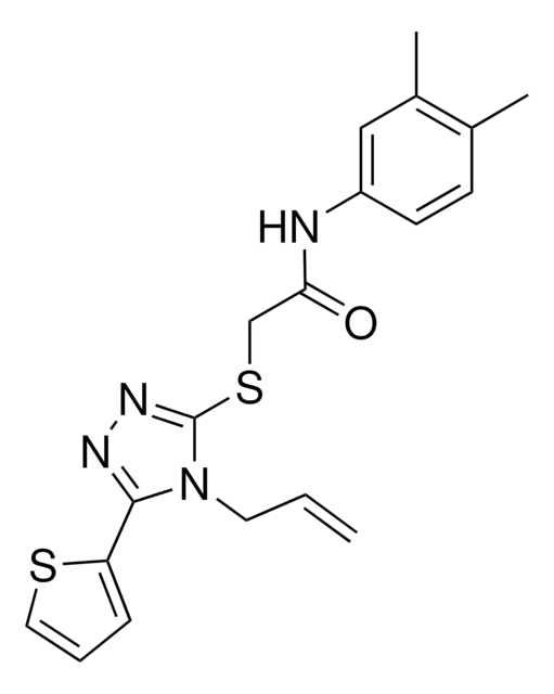 2-{[4-ALLYL-5-(2-THIENYL)-4H-1,2,4-TRIAZOL-3-YL]SULFANYL}-N-(3,4-DIMETHYLPHENYL)ACETAMIDE AldrichCPR