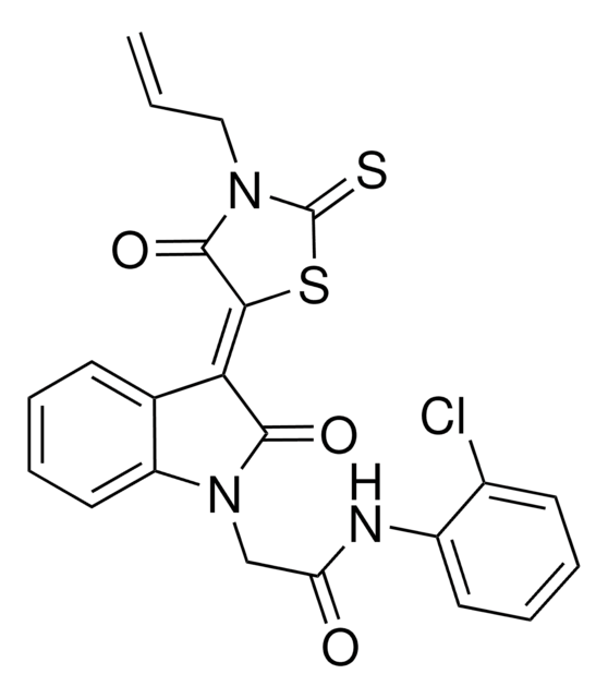 2-[(3Z)-3-(3-ALLYL-4-OXO-2-THIOXO-1,3-THIAZOLIDIN-5-YLIDENE)-2-OXO-2,3-DIHYDRO-1H-INDOL-1-YL]-N-(2-CHLOROPHENYL)ACETAMIDE AldrichCPR