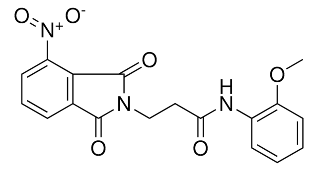 N-(2-METHOXYPHENYL)3-(4-NITRO-1,3-DIOXO-1,3-DIHYDRO-2H-ISOINDOL-2-YL)PROPANAMIDE AldrichCPR