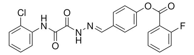 4-(2-((2-CHLOROANILINO)(OXO)ACETYL)CARBOHYDRAZONOYL)PHENYL 2-FLUOROBENZOATE AldrichCPR