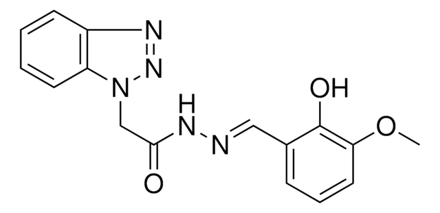 2-BENZOTRIAZOL-1-YL-ACETIC ACID (2-HYDROXY-3-METHOXY-BENZYLIDENE)-HYDRAZIDE AldrichCPR