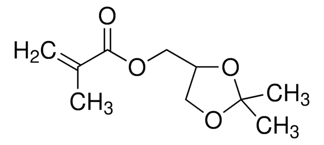 甲基丙烯酸丙酮缩甘油酯 50&#160;wt. % in dichloromethane, contains ~280&#160;ppm 4-tert-butylcatechol as inhibitor