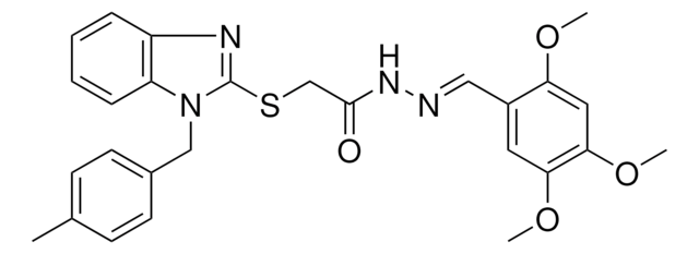 2-{[1-(4-METHYLBENZYL)-1H-BENZIMIDAZOL-2-YL]SULFANYL}-N'-[(E)-(2,4,5-TRIMETHOXYPHENYL)METHYLIDENE]ACETOHYDRAZIDE AldrichCPR