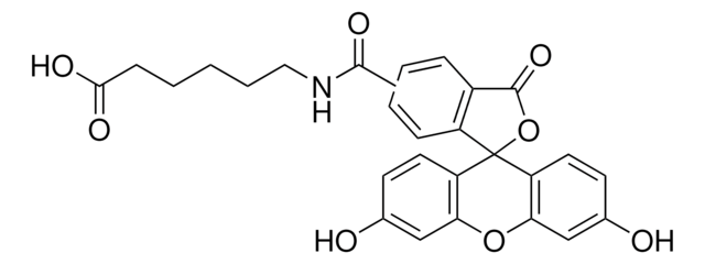 6-[Fluorescein-5(6)-carboxamido]hexanoic acid suitable for fluorescence, &#8805;90% (HPCE)