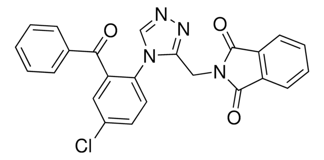 2-{[4-(2-Benzoyl-4-chlorophenyl)-4H-1,2,4-triazol-3-yl]methyl}-1H-isoindole-1,3(2H)-dione AldrichCPR