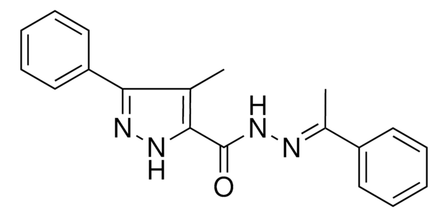 4-METHYL-5-PHENYL-2H-PYRAZOLE-3-CARBOXYLIC ACID (1-PHENYL-ETHYLIDENE)-HYDRAZIDE AldrichCPR