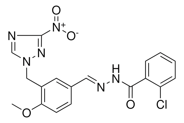 2-CL-N'-(4-MEO-3-((3-NITRO-1H-1,2,4-TRIAZOL-1-YL)ME)BENZYLIDENE)BENZOHYDRAZIDE AldrichCPR