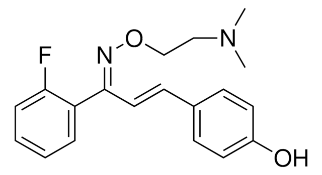 (1E,2E)-1-(2-FLUOROPHENYL)-3-(4-HYDROXYPHENYL)-2-PROPEN-1-ONE O-[2-(DIMETHYLAMINO)ETHYL]OXIME AldrichCPR