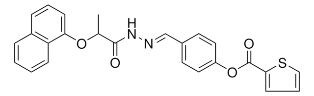 4-(2-(2-(1-NAPHTHYLOXY)PROPANOYL)CARBOHYDRAZONOYL)PHENYL 2-THIOPHENECARBOXYLATE AldrichCPR