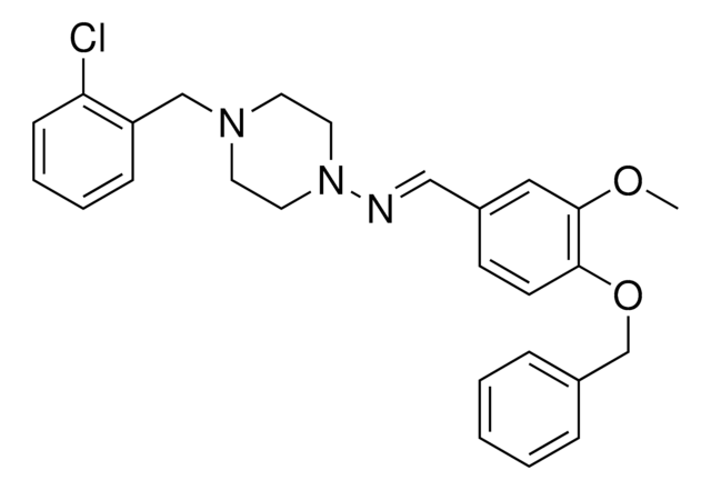 (4-BENZYLOXY-3-METHOXY-BENZYLIDENE)-(4-(2-CHLORO-BENZYL)-PIPERAZIN-1-YL)-AMINE AldrichCPR