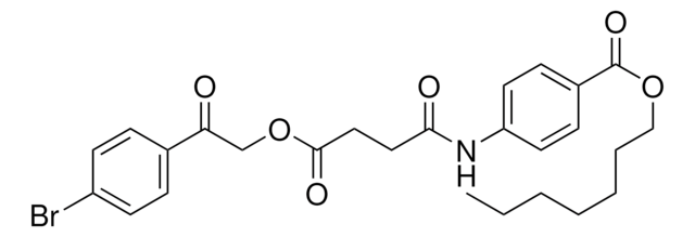 4(3-(2-(4-BR-PH)-2-OXO-ETHOXYCARBONYL)-PROPIONYLAMINO)-BENZOIC ACID HEPTYL ESTER AldrichCPR