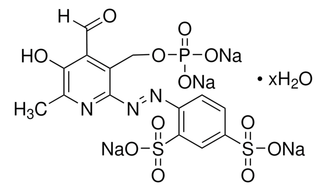 磷酸吡哆醛-6-偶氮（苯-2，4-二磺酸） 四钠盐 水合物 solid, &#8805;98% (HPLC)