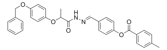 4-(2-(2-(4-(BENZYLOXY)PHENOXY)PROPANOYL)CARBOHYDRAZONOYL)PHENYL 4-METHYLBENZOATE AldrichCPR