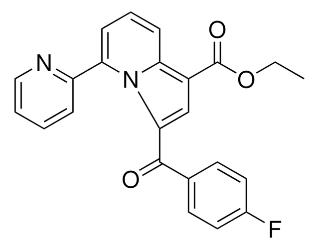 ETHYL 3-(4-FLUOROBENZOYL)-5-(2-PYRIDINYL)-1-INDOLIZINECARBOXYLATE AldrichCPR