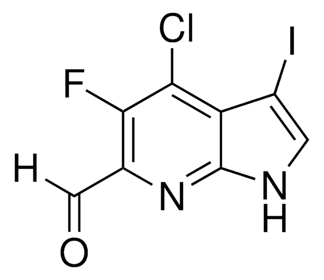 4-Chloro-5-fluoro-3-iodo-1H-pyrrolo[2,3-b]pyridine-6-carbaldehyde AldrichCPR