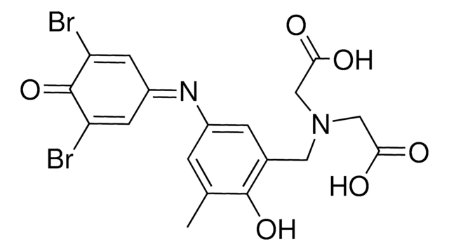 2,2&#8242;-(5-(3,5-Dibromo-4-oxocyclohexa-2,5-dienylideneamino)-2-hydroxy-3-methylbenzylazanediyl)diacetic acid AldrichCPR
