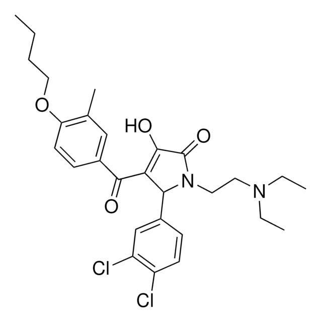 4-(4-BUTOXY-3-METHYLBENZOYL)-5-(3,4-DICHLOROPHENYL)-1-[2-(DIETHYLAMINO)ETHYL]-3-HYDROXY-1,5-DIHYDRO-2H-PYRROL-2-ONE AldrichCPR