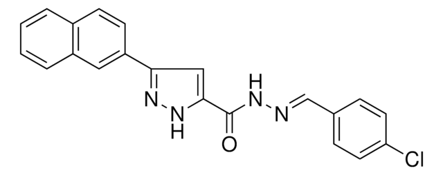 5-NAPHTHALEN-2-YL-2H-PYRAZOLE-3-CARBOXYLIC ACID (4-CHLORO-BENZYLIDENE)-HYDRAZIDE AldrichCPR