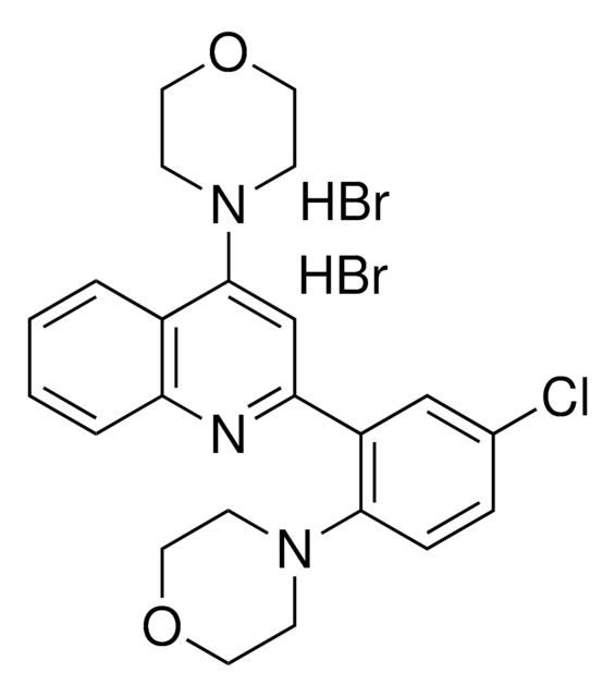 2-(5-CHLORO-2-MORPHOLIN-4-YL-PHENYL)-4-MORPHOLIN-4-YL-QUINOLINE, DI-HYDROBROMIDE AldrichCPR