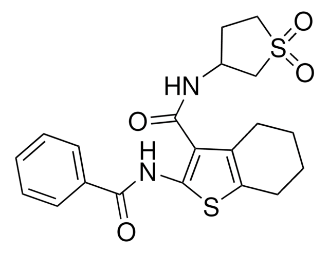 2-(BENZOYLAMINO)-N-(1,1-DIOXIDOTETRAHYDRO-3-THIENYL)-4,5,6,7-TETRAHYDRO-1-BENZOTHIOPHENE-3-CARBOXAMIDE AldrichCPR