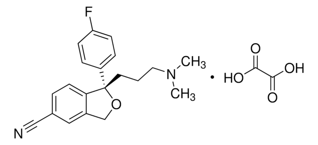 艾司西酞普兰 草酸酯 &#8805;98% (HPLC), powder