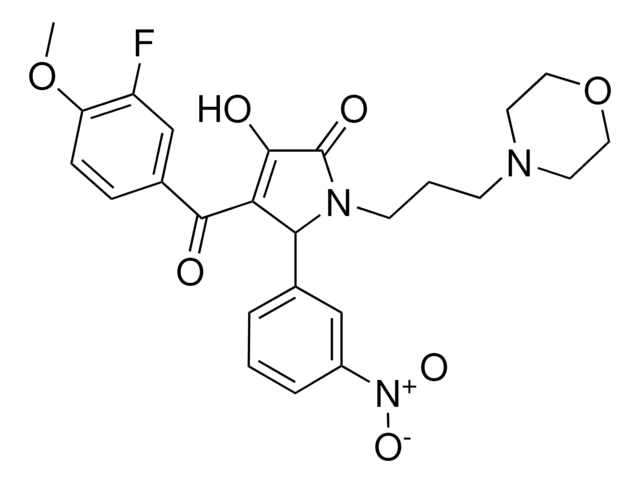 4-(3-FLUORO-4-METHOXYBENZOYL)-3-HYDROXY-1-[3-(4-MORPHOLINYL)PROPYL]-5-(3-NITROPHENYL)-1,5-DIHYDRO-2H-PYRROL-2-ONE AldrichCPR