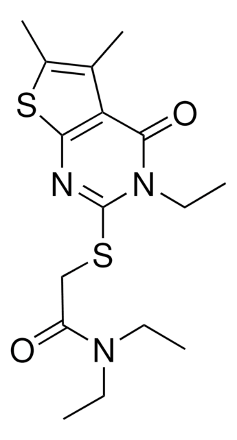 N,N-DIETHYL-2-[(3-ETHYL-5,6-DIMETHYL-4-OXO-3,4-DIHYDROTHIENO[2,3-D]PYRIMIDIN-2-YL)SULFANYL]ACETAMIDE AldrichCPR