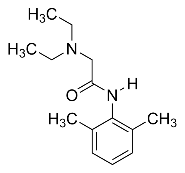 利多卡因标准液 溶液 1.0&#160;mg/mL in methanol, ampule of 1&#160;mL, certified reference material, Cerilliant&#174;