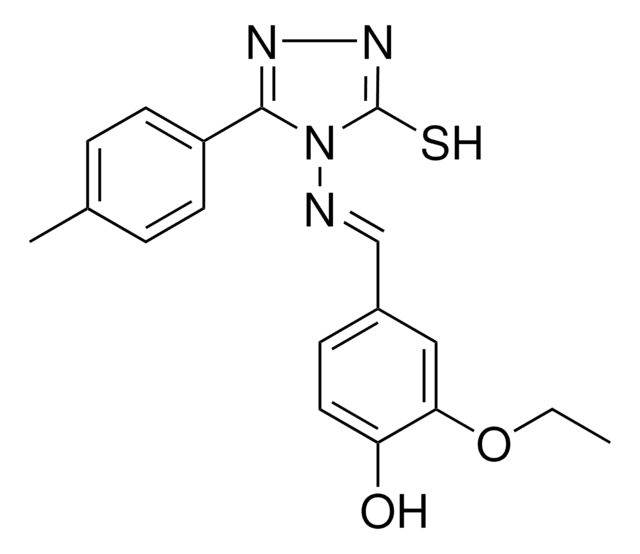 2-ETHOXY-4-(((3-MERCAPTO-5-(4-METHYL-PH)-4H-1,2,4-TRIAZOL-4-YL)IMINO)ME)PHENOL AldrichCPR