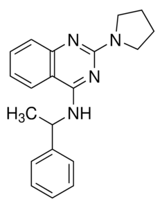 Importazole A cell-permeable diaminoquinazoline compound that selectively blocks importin-β-mediated nuclear import of NLS bearing cargos in a reversible manner.