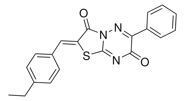 2-(4-ETHYLBENZYLIDENE)-6-PH-7H-(1,3)THIAZOLO(3,2-B)(1,2,4)TRIAZINE-3,7(2H)-DIONE AldrichCPR