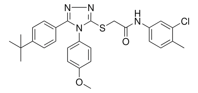 2-{[5-(4-TERT-BUTYLPHENYL)-4-(4-METHOXYPHENYL)-4H-1,2,4-TRIAZOL-3-YL]SULFANYL}-N-(3-CHLORO-4-METHYLPHENYL)ACETAMIDE AldrichCPR