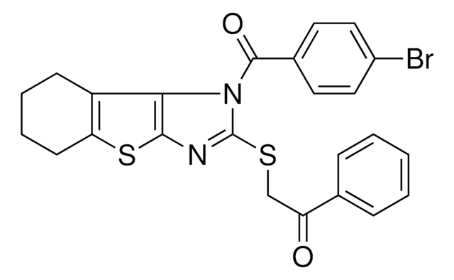 2-{[1-(4-BROMOBENZOYL)-5,6,7,8-TETRAHYDRO-1H-[1]BENZOTHIENO[2,3-D]IMIDAZOL-2-YL]SULFANYL}-1-PHENYLETHANONE AldrichCPR