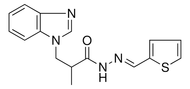 3-(1H-BENZIMIDAZOL-1-YL)-2-METHYL-N'-(2-THIENYLMETHYLENE)PROPANOHYDRAZIDE AldrichCPR