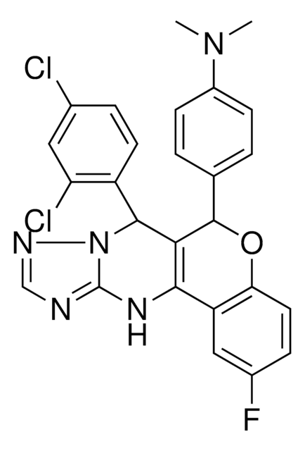 4-[7-(2,4-DICHLOROPHENYL)-2-FLUORO-7,12-DIHYDRO-6H-CHROMENO[4,3-D][1,2,4]TRIAZOLO[1,5-A]PYRIMIDIN-6-YL]-N,N-DIMETHYLANILINE AldrichCPR