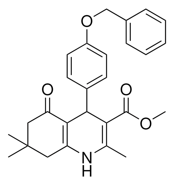 METHYL 4-[4-(BENZYLOXY)PHENYL]-2,7,7-TRIMETHYL-5-OXO-1,4,5,6,7,8-HEXAHYDRO-3-QUINOLINECARBOXYLATE AldrichCPR