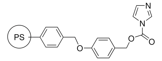 Carbonylimidazole, polymer-bound 100-200&#160;mesh, extent of labeling: 0.7-1.5&#160;mmol/g loading, 1&#160;% cross-linked
