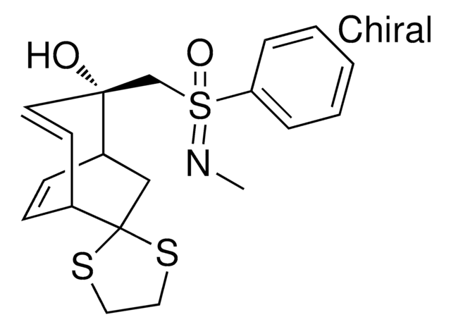 (4S,E)-4-((N-METHYLPHENYLSULFONIMIDOYL)METHYL)SPIRO[BICYCLO[3.2.2]NONA[2,6]DIENE-8,2'-[1,3]DITHIOLAN]-4-OL AldrichCPR