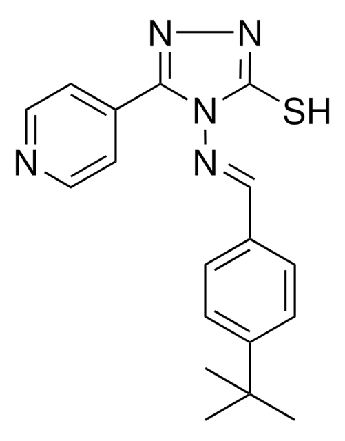 4-((4-TERT-BUTYLBENZYLIDENE)AMINO)-5-(4-PYRIDINYL)-4H-1,2,4-TRIAZOLE-3-THIOL AldrichCPR