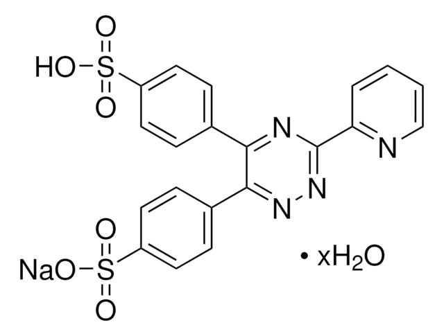 3-(2-Pyridyl)-5,6-diphenyl-1,2,4-triazine-p,p&#8242;-disulfonic acid monosodium salt hydrate 97%