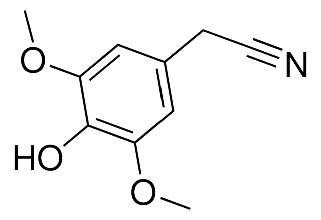 (4-hydroxy-3,5-dimethoxyphenyl)acetonitrile AldrichCPR