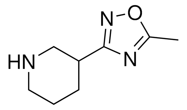 3-(5-Methyl-1,2,4-oxadiazol-3-yl)piperidine AldrichCPR