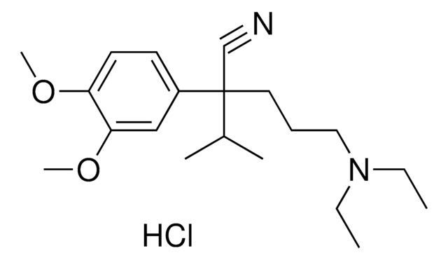 5-(DIETHYLAMINO)-2-(3,4-DIMETHOXYPHENYL)-2-ISOPROPYLPENTANENITRILE HYDROCHLORIDE AldrichCPR